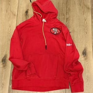 Nike San Francisco 49ers Nike Fleece Rewind Hoodie - Mens med